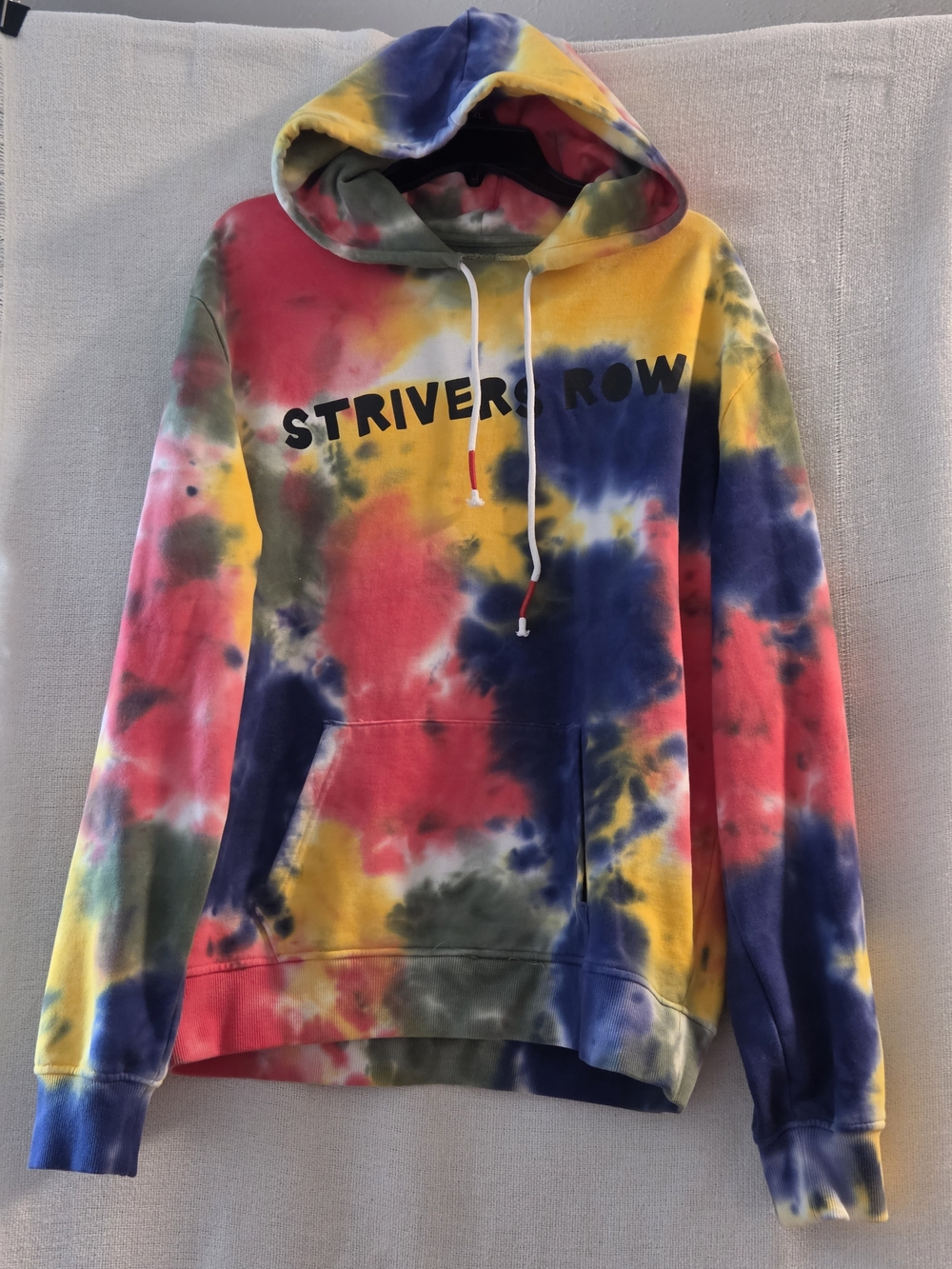 Multicolor Tie-Dye Pullover Hoodie